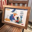 画像1: 70s Disney Vintage Poster "Donald Duck & Mickey Mouse" (1)