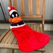 画像1: 90s LOONEY TUNES "Daffy Duck" Christmas Plush Doll (1)