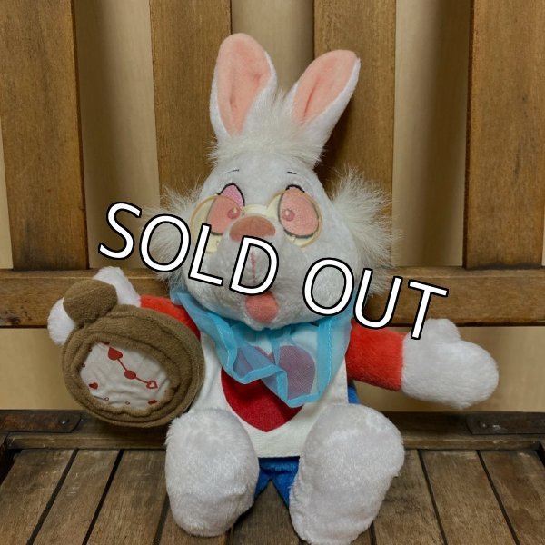 画像1: Walt Disney World Alice in Wonderland "White Rabbit" Bean Bag Doll (1)