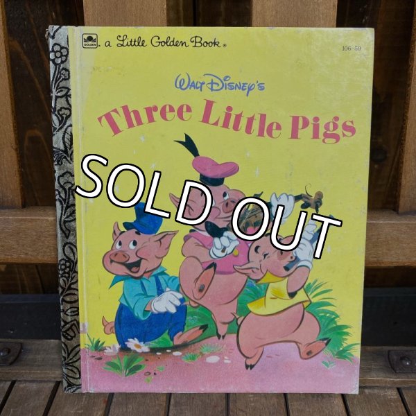 画像1: 50s a Little Golden Book "Three Little Pigs" (1)