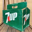 画像1: Vintage 8-Pac bottles Cardboard carrying case "7UP" (1)