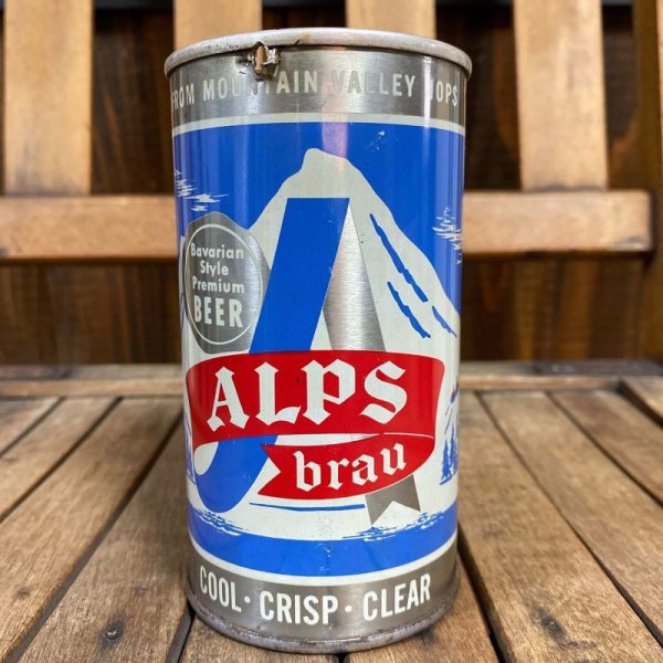 画像1: 70s Beer Can "ALPS brau Beer" (1)
