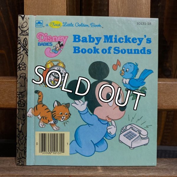 画像1: 80s a Little Golden Book "Baby Mickey's Book of Sounds" (1)