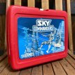 画像1: 80s Thermos Plastic Lunch Box "SKY COMMANDERS" (1)