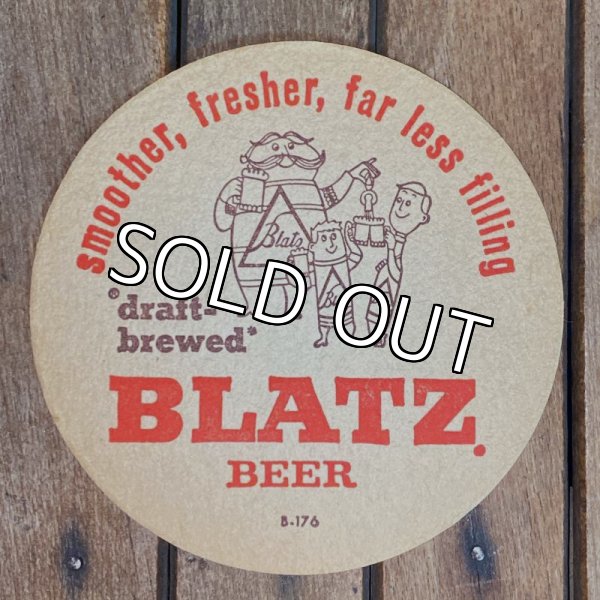 画像1: 60s "BLATZ BEER" Vintage Coaster (1)