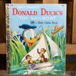 画像1: 70s a Little Golden Book "Donald Duck's Toy Sailboat" (1)