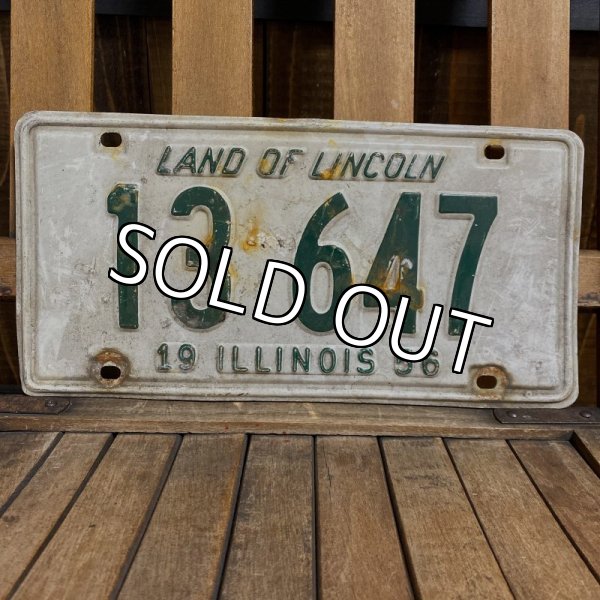 画像1: 50s License plate "Illinois" (1)