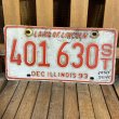 画像1: 90s License plate "Illinois" (1)