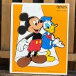 画像1: 70s Playskool / Disney Wood Frame Puzzle "Mickey & Donald" (1)