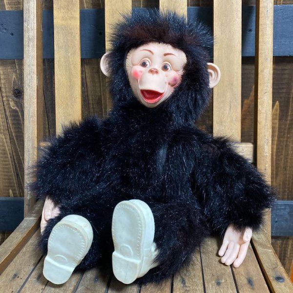 画像1: 1950's "Monkey" Rubber Face Doll (1)