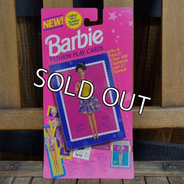 画像1: 90s Mattel / Barbie Fashion Play Cards "Floral Fancy" (1)