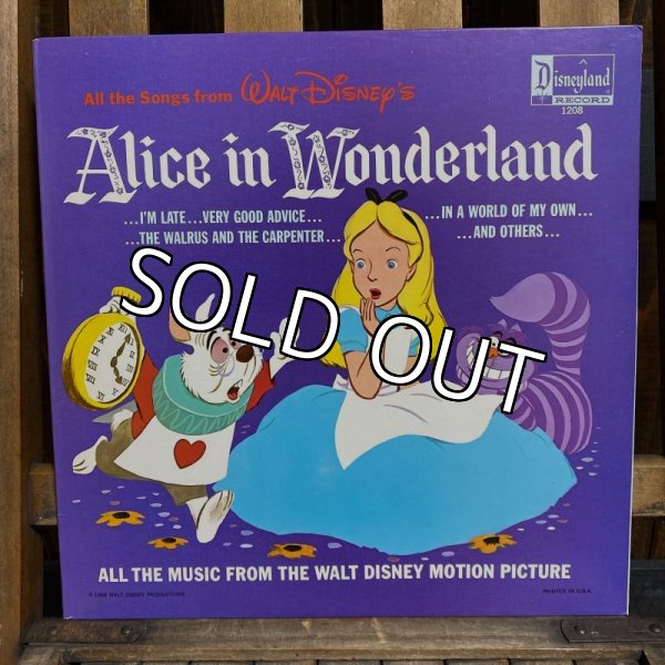 画像1: 60s Walt Disney Record "Alice in Wonderland" / LP (1)