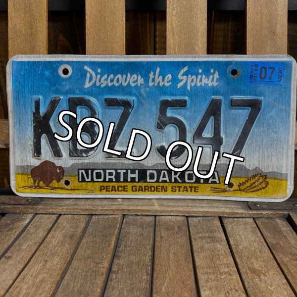 画像1: 2007s License plate "North Dakota" (1)