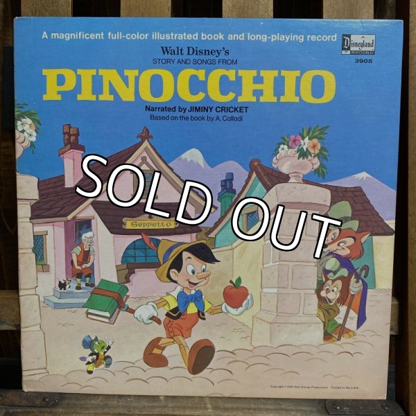 画像1: 60s Walt Disney's "Pinocchio" Record / LP (1)