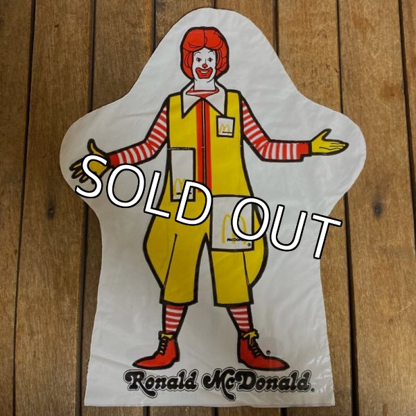 画像1: 70s McDonald's Vinyl Puppet "Ronald McDonald" (1)