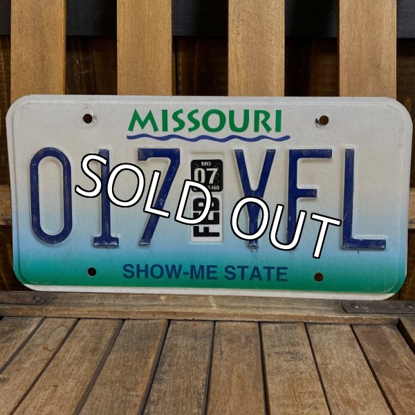 画像1: 2007s License plate "Missouri" (1)