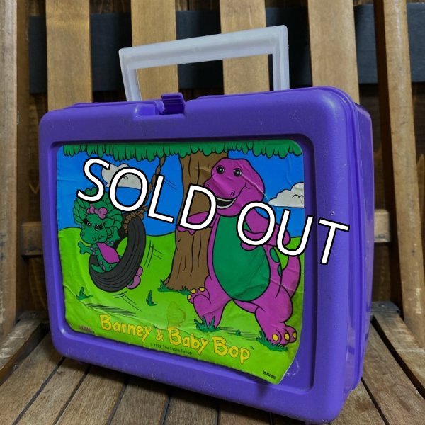 画像1: 90s Thermos "Barney & Baby Bop" Plastic Lunch Box (1)