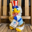 画像1: 80s Sam the Olympic Eagle Plush Doll "Baseball" (1)