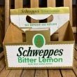 画像4: Vintage 6-Pac bottles Cardboard carrying case "Schweppes Bitter Lemon" (4)