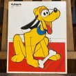 画像1: 70s Playskool / Disney Wood Frame Puzzle "Pluto" (1)