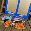 画像7: 70s Playskool / Sesame Street Wood Frame Puzzle "Night & Day" (7)
