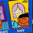 画像3: 70s Playskool / Sesame Street Wood Frame Puzzle "Night & Day" (3)