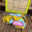 画像7: 70s Playskool / Sesame Street Wood Frame Puzzle "Big & Little" (7)