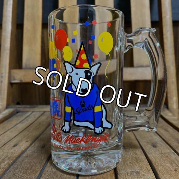 画像1: 80s Bud Light Spuds Mackenzie Beer Mug "Celebration" (1)