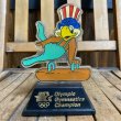 画像1: 80s Sam the Olympic Eagle Trophy "Gymnastics" (1)