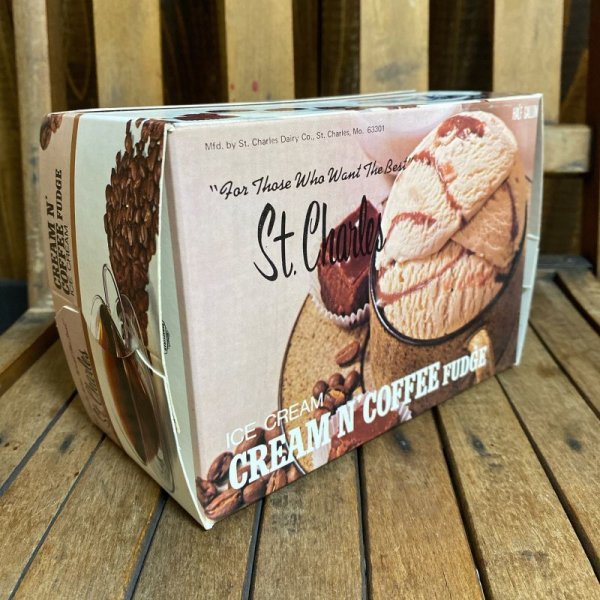 画像1: Vintage Ice Cream Box "Cream N' Coffee Fudge" (1)
