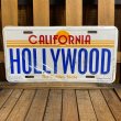 画像1: 1990s Souvenir License plate "Hollywood" (1)
