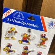 画像4: 80s Sam the Olympic Eagle 3-D Perk-Up Stickers (4)