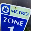 画像2: Vintage Road Sign "METRO ZONE 1" (2)