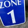 画像3: Vintage Road Sign "METRO ZONE 1" (3)