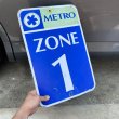 画像8: Vintage Road Sign "METRO ZONE 1" (8)