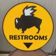 画像1: Buffalo Wild Wings Store Sign "RESTROOMS" (1)