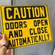 画像8: Vintage Sign "Doors Open and Close Automatically" (B) (8)