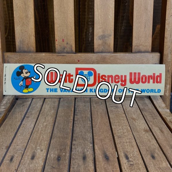 画像1: 70s Walt Disney World Bumper Sticker (1)