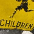 画像4: 50s Metal Road Sign "SLOW CHILDREN" (4)