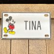 画像1: 70s Disney Name Plate "TINA" (1)