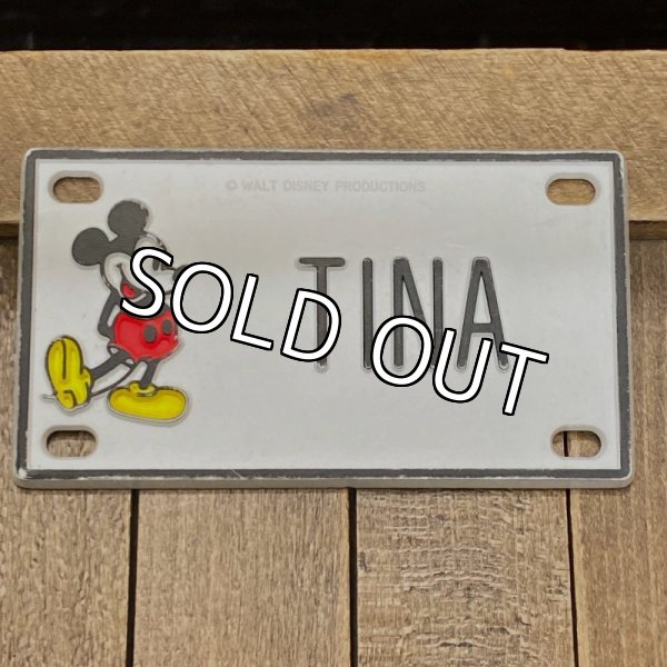 画像1: 70s Disney Name Plate "TINA" (1)