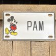画像1: 70s Disney Name Plate "PAM" (1)