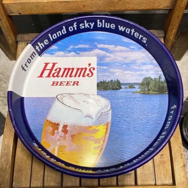 画像1: 50s Hamm's Beer Serving Tray (1)