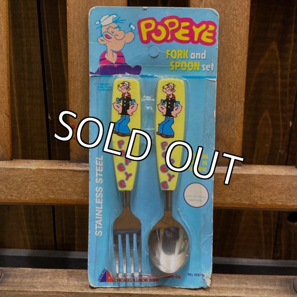 画像1: 70s Popeye Fork and Spoon Set (1)