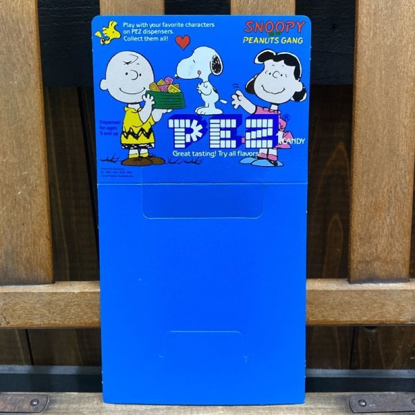 画像1: Vintage PEZ Counter Display Header Card "Snoopy and the Peanuts Gang" (1)