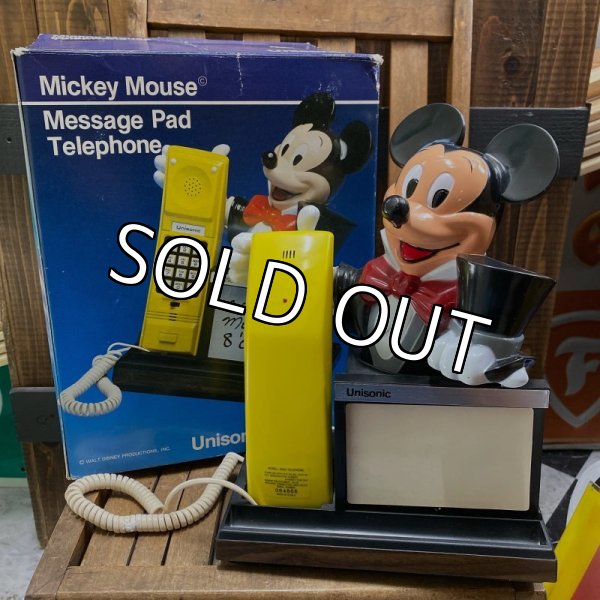画像1: 80s Unisonic / Disney "Mickey Mouse" Message Pad Telephone (箱付き) (1)