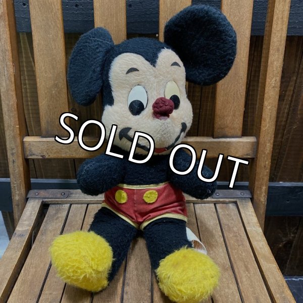 画像1: 70s Disney Plush Doll "Mickey Mouse" (1)