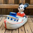 画像1: 70s A Child Guidance Toy / Bubble Barge Toy "Mickey Mouse" (A) (1)
