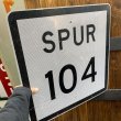 画像9: Vintage Road Sign "SPUR 104" (9)