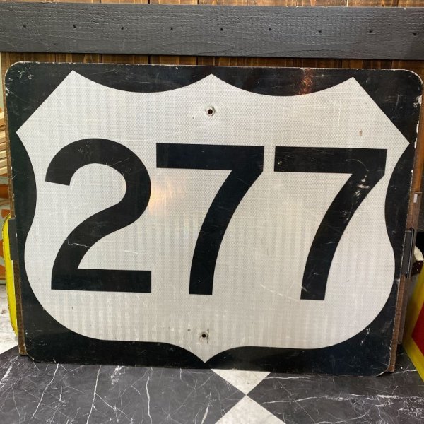画像1: Vintage Road Sign "277" (1)